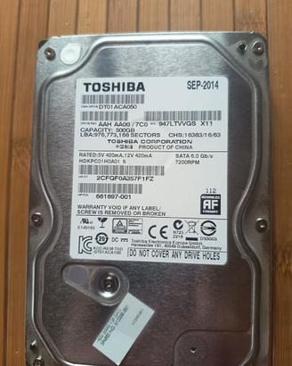 Hard Disk Toshiba 500GB SATA