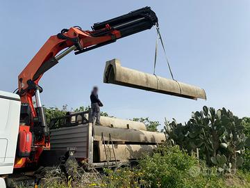 Canali mangiatoia in cemento armato.
