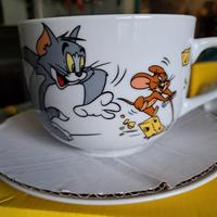 Tazza da collezione Tom & Jerry con piatto/scatola