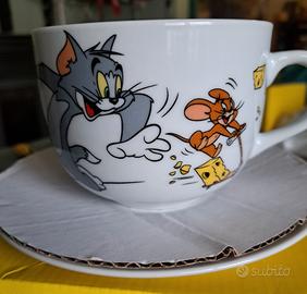 Tazza da collezione Tom & Jerry con piatto/scatola