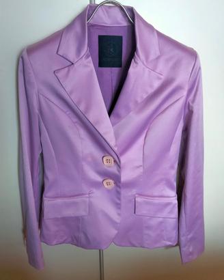 Blazer corto avvitato in raso Peperosa taglia 40