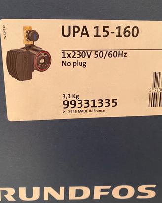 pompa Grundfos aumento pressione UPA15-160