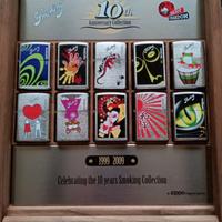 accendini Zippo Smoking collezione + vetrina