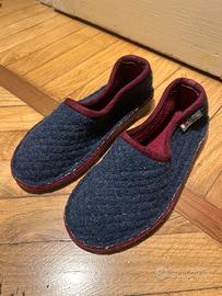 Pantofole Valle d’Aosta in feltro. Taglia 33