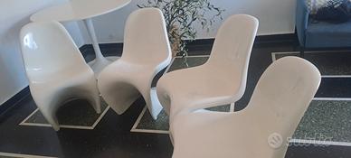 4 sedie modello Panton