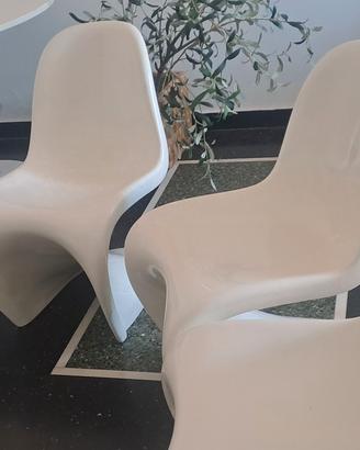 4 sedie modello Panton