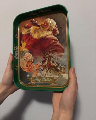 Vassoio Vintage Coca-Cola Natalizio - Babbo natale