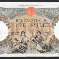 Banconota lire 1000 del 23.08.1943 contrassegno BI