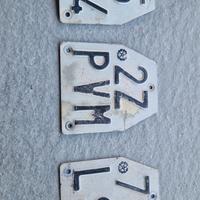 targe ciclomotori d'epoca 