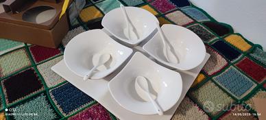 set per antipasti porcellana