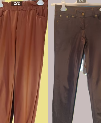 Set n.2 pantaloni donna taglia S modelli assortiti