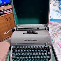 Macchina da scrivere portatile remington + custodi