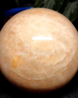 Sfera di Cristallo 4921g Minerale Calcite Arancio