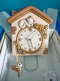 Orologio Thun pendolo gatto e uccellino 