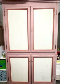 Armadio legno massello fatto innbittega arigianale