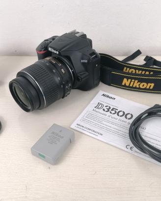 Nikon d3500 Bluetooth  Solo 257 Scatti! COME NUOVA