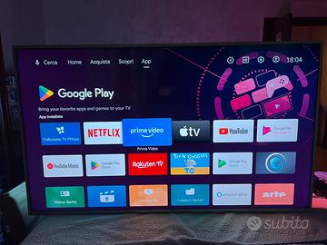 TV 4K Philips ambilight 58 pollici con difetto