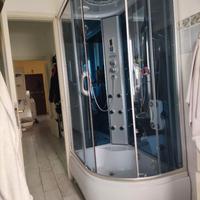 Cabina Doccia con bagno turco,cromo/aromaterapia