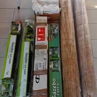 gazebi e arelle in bamboo