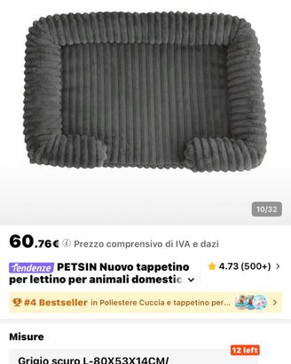 Cuccia per cani di grande taglia