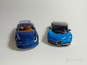Lotto Porsche 911 Carrera + Bugatti Chiron 1/43