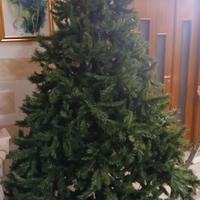 albero di natale 270cm con renna luminosa