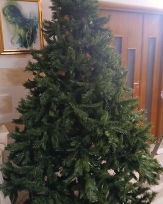 albero di natale 270cm con renna luminosa