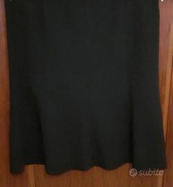 gonna blu con due pieghe. tg XL