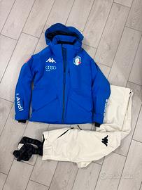 Set Kappa fisi giacca pantalone M sci