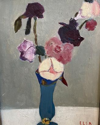 Elsa De Agostini, vaso con fiori