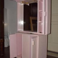 Mobiletto sotto lavabo bagno e specchio armadietto