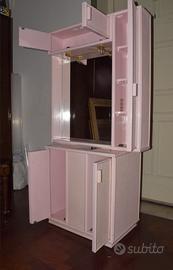 Mobiletto sotto lavabo bagno e specchio armadietto