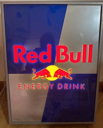 QuadroRED BULL  illuminante in metallo