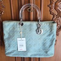 borsa vintage lady dior in denim