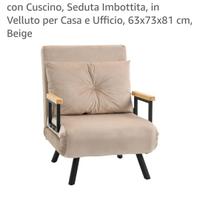 Poltrona estensibile singola