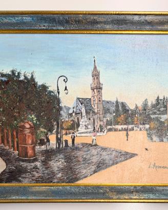 Quadro olio su tela Bolzano Alto Adige Südtirol