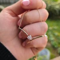 Collana in oro 375 con ciondolo a cuore