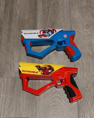 Pistole Laser Avengers con luci e suoni 