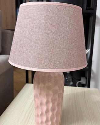 Lampada da tavolo in ceramica con paralume