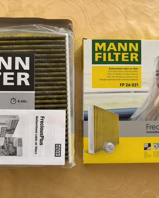 2 X MANN-FILTER FP 26 021 Filtro Aria Abitacolo