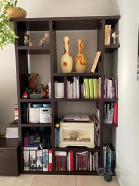 Libreria in legno wengè