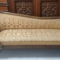 Divano Antico a Barca Stile Luigi Filippo – Legno