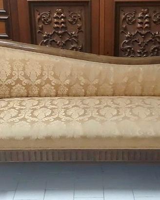 Divano Antico a Barca Stile Luigi Filippo – Legno