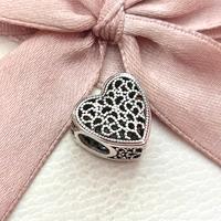 Charm pandora a forma di cuore, traforato , nuovo