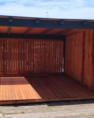 gazebo in legno lamellare 4x4 