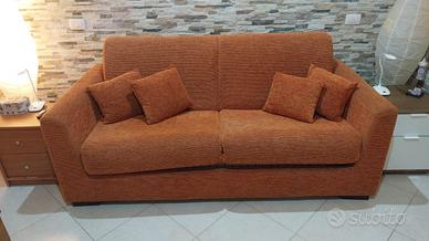 Divano letto arancione - comfort, 1 piazza e mezzo