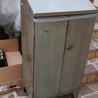 armadio da officina vintage in metallo 