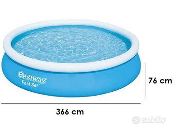 Piscina 366cm x h76cm NUOVA!