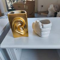 coppia vasi svuotatasche in ceramica