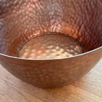 Contenitore Diam. 40 in Metallo Martellato